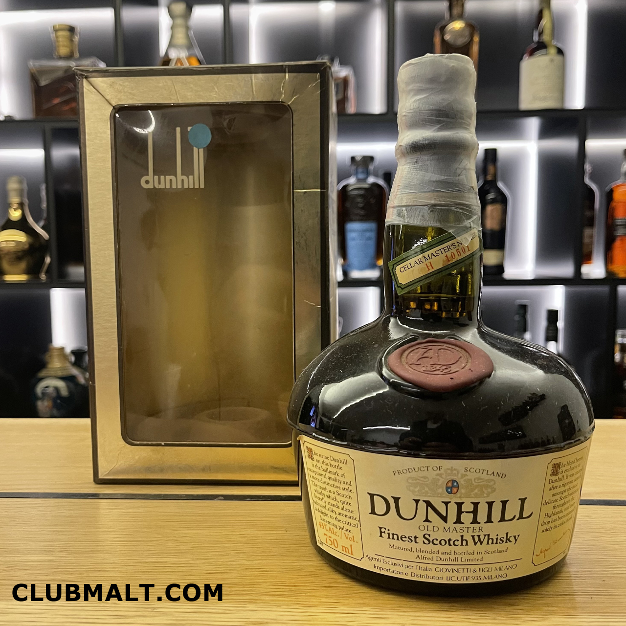DUNHILL OLD MASTER 75CL - CLUB MALT