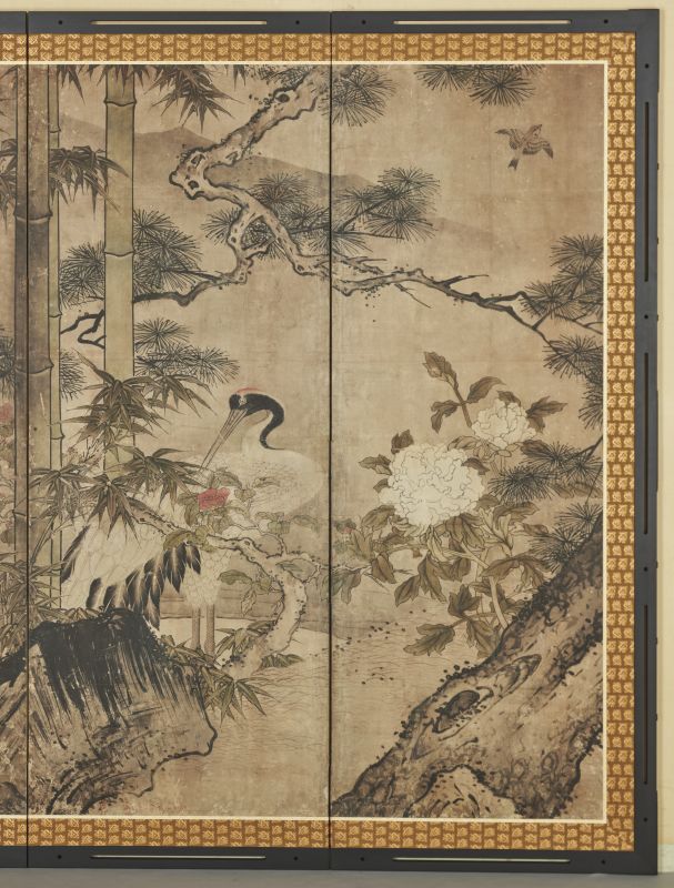 四季花鳥図屏風