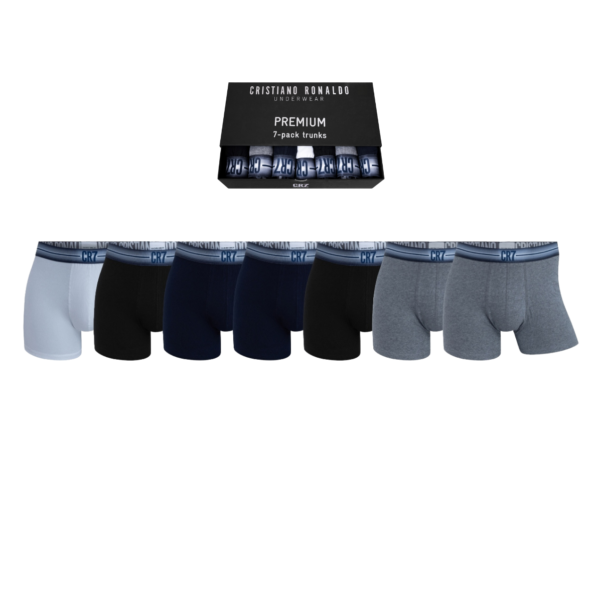 CR7 Men's 7-Pack Cotton Blend Trunks Premium Gift-Box – CR7 Underwear