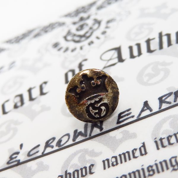 証明書】Gaboratory GABOR/ガボラトリー ガボール G&CROWN EARRING