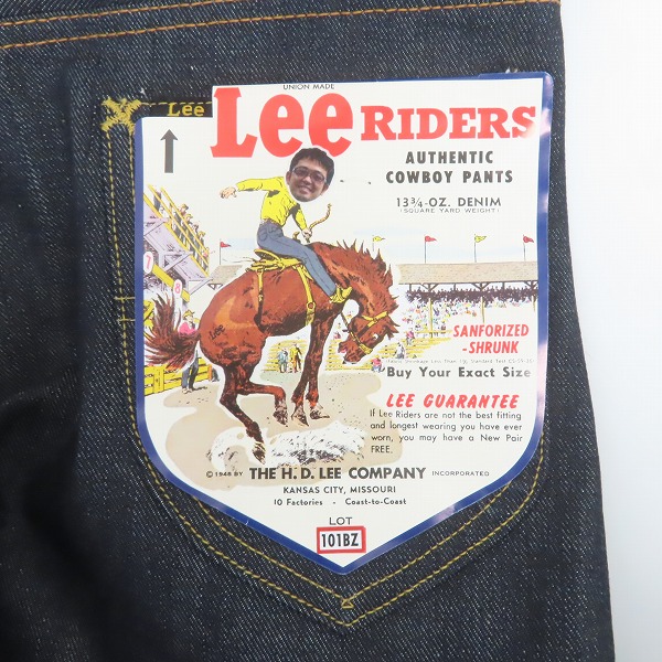 未使用】LEE×奥田民生/リー×奥田民生 101BZ AUTHENTIC COWBOY PANTS