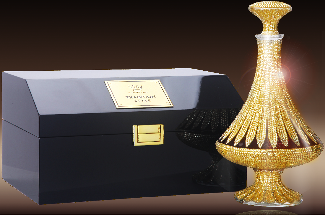 CROWN VINE K9 クリスタルデキャンタ トラディションスワロフスキー K9