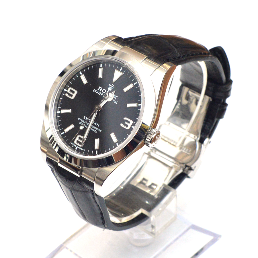 Rolex ロレックス ブラック クロコダイルレザーベルト 楽天市場