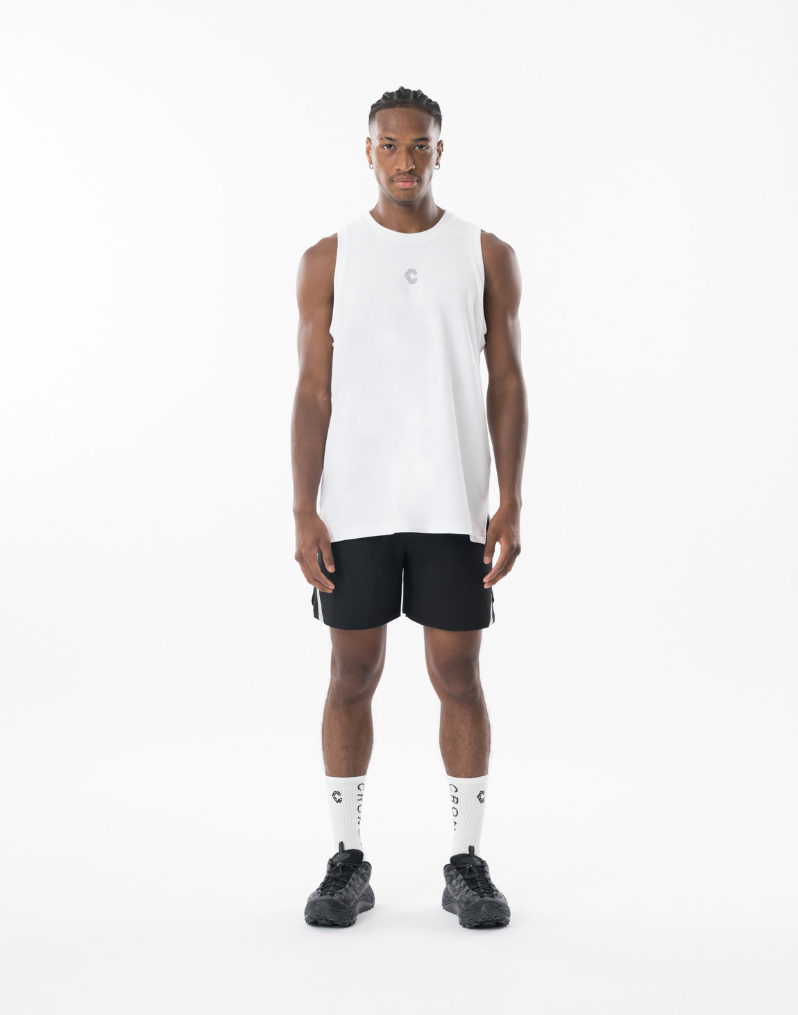 CRONOS REFLECT LINE SLEEVELESS【WHITE】