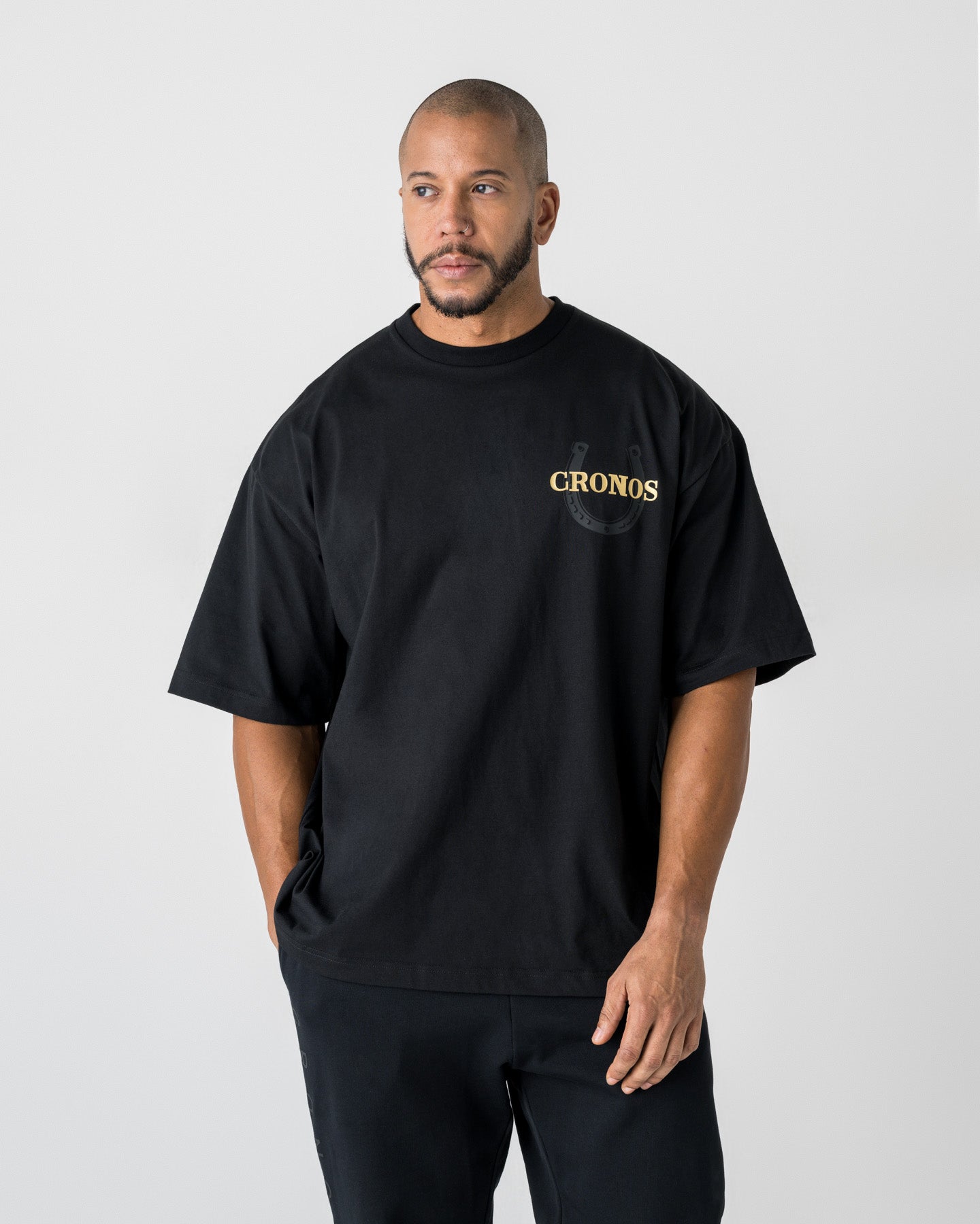 CRONOS HORSE SPIRIT S/S TEE【BLACK×GOLD】