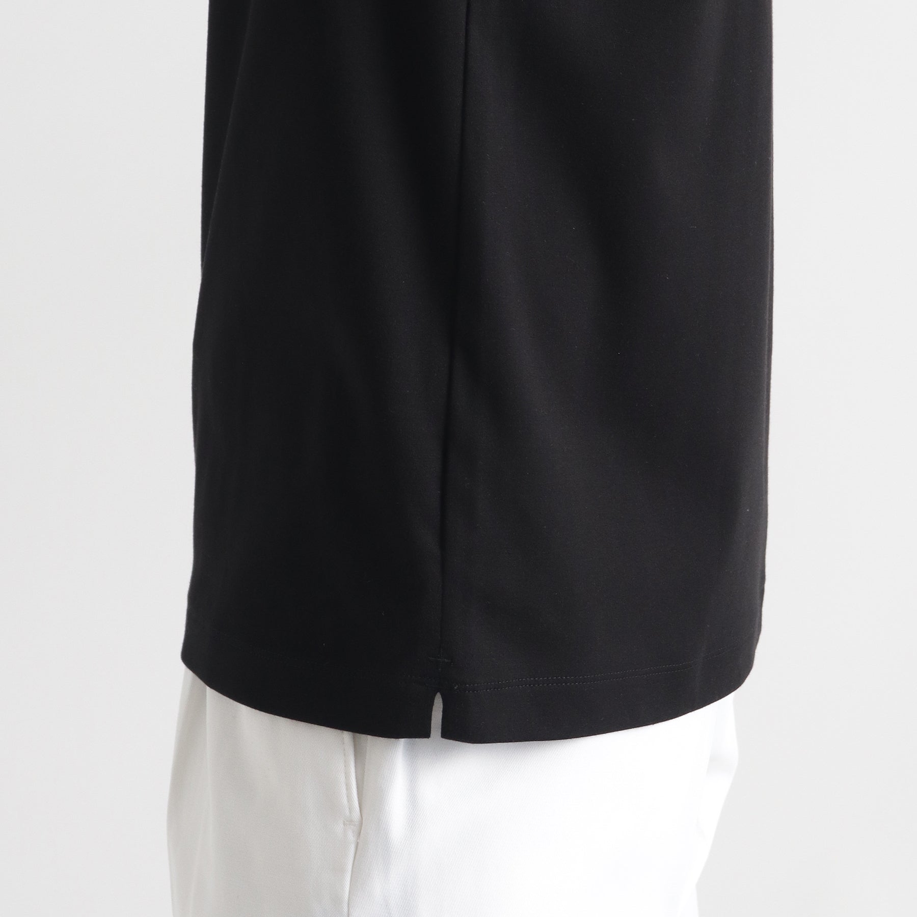 スビンプラチナムスムース テーラードTシャツ ブラック | ＋CLOTHET ONLINE