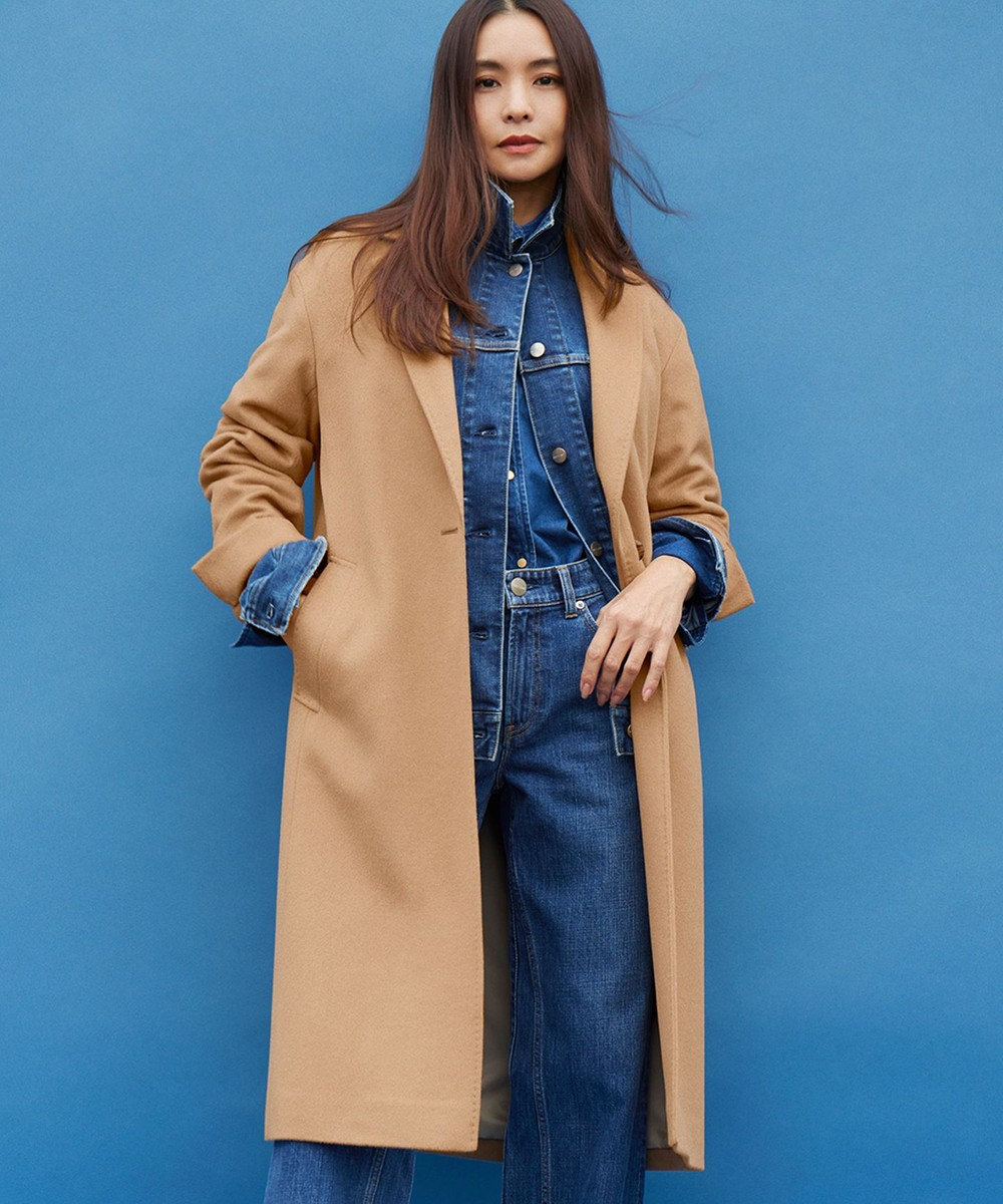 BURBERRY LONDON wool knit チェスターコート 38 BURBERRY LONDON wool