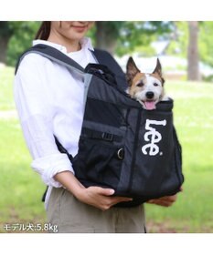 Lee スクエアリュック キャリーバッグ 《ブラック》 小型犬 / PET