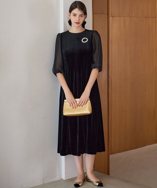APPLAUDIR】ベロアコンビ ドレス / 23区 | ファッション通販 【公式