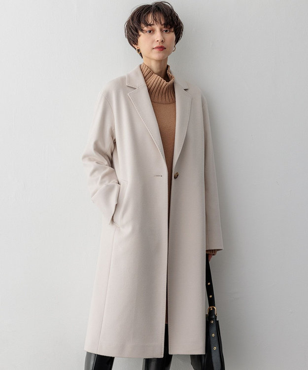 滝沢眞規子さん着用】ウールカシミヤビーバー チェスターコート / 23区