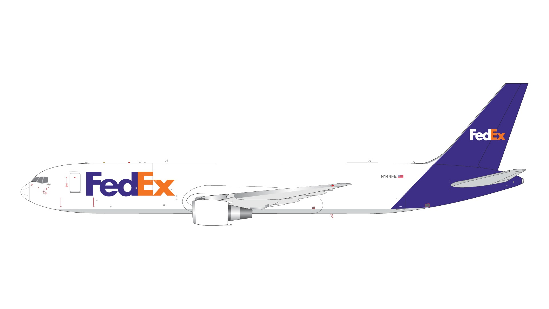 新品】FedEx Boeing 777-200F 1:400 モデルプレ-ン 【公式通販】