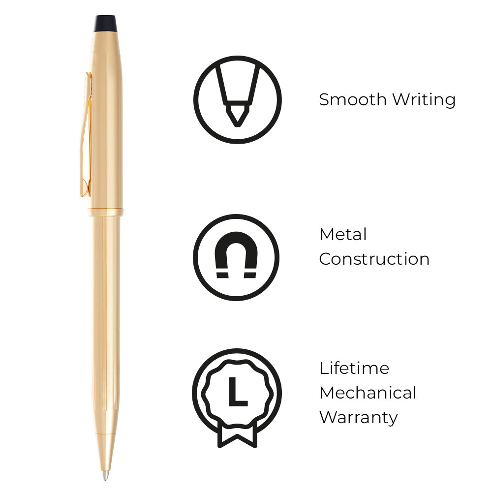 Century II 23KT Gold Ballpoint Pen | Cross – A.T. Cross