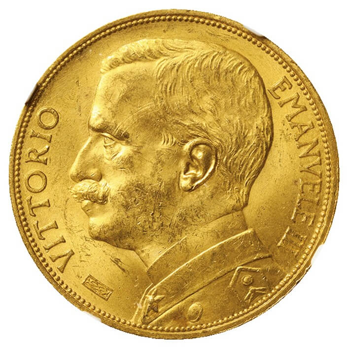 イタリア王国 ヴィットリオ・エマヌエレ3世(1900-1946) 100リレ金貨
