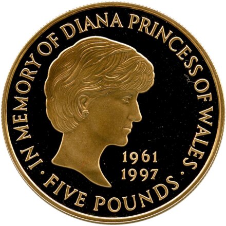 ダイアナ妃追悼記念 5ポンド金貨とは？ 人気の秘密とコインの価値をご
