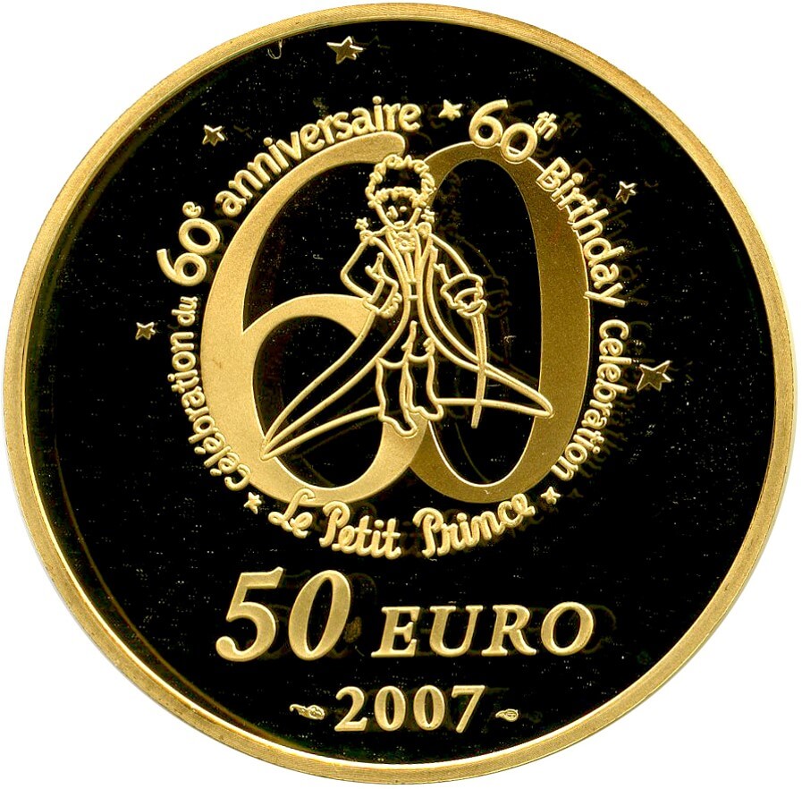 ユーロ前記念レアフランスフラン星の王子さま旧貨幣 ユーロ前 記念 レア