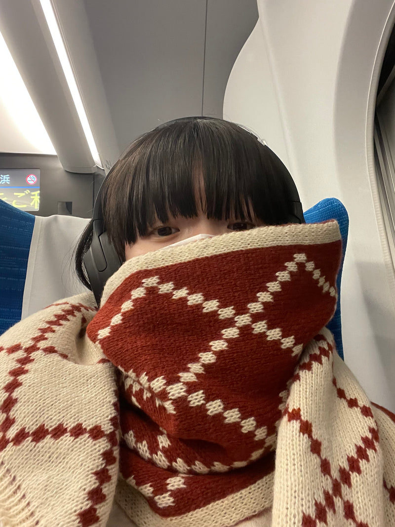 チェックウールニットマフラー DPA43272 – CRAMMY