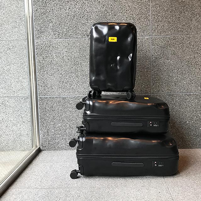 CRASH BAGGAGE スーツケース ダメージ加工 ブラック TSAロック CRASH