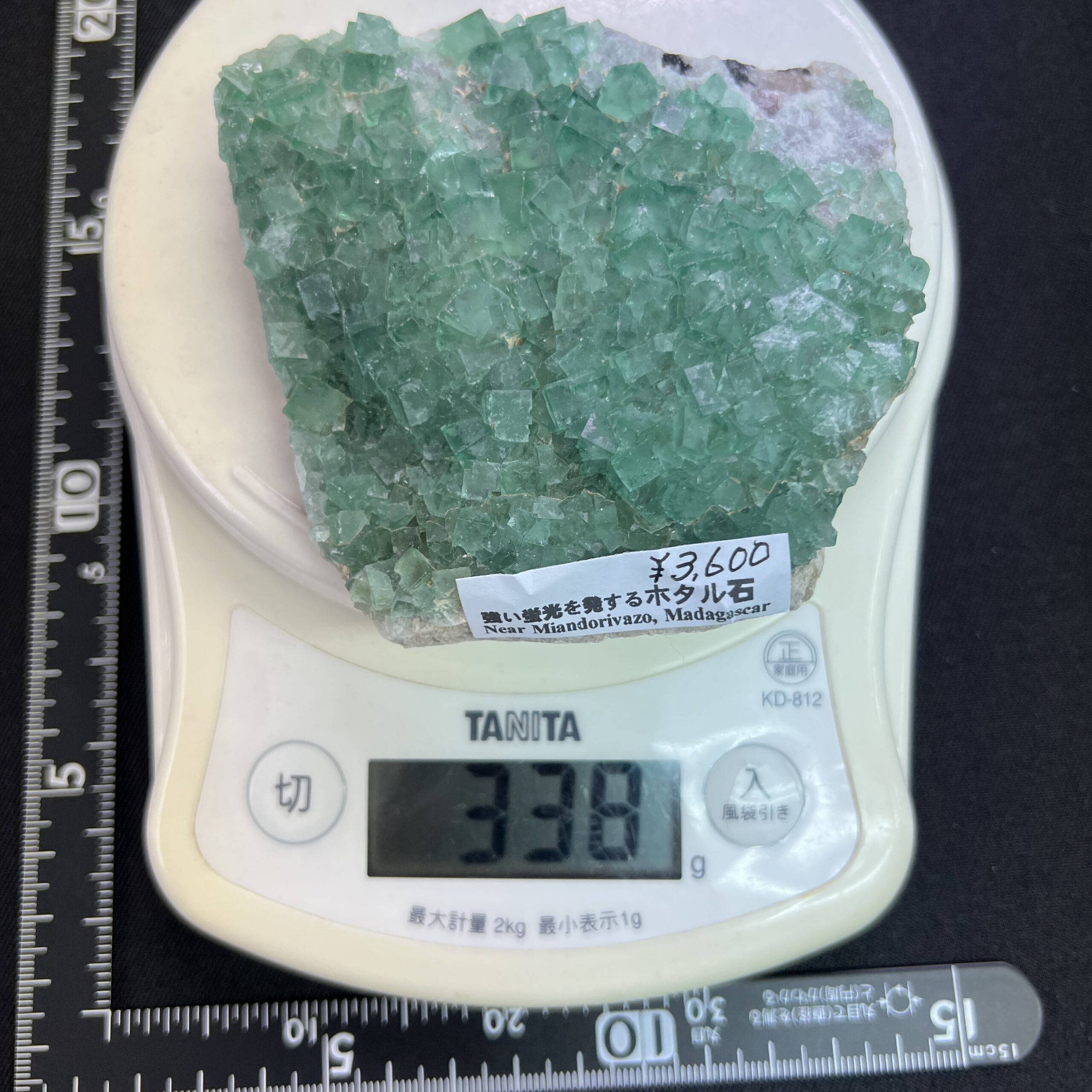 強い蛍光を発する フローライト（蛍石）マダガスカル産 | クリスタル