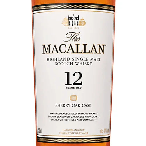 The Macallan 12 Year Sherry Cask Scotch Whiskey - $129.99 - $125