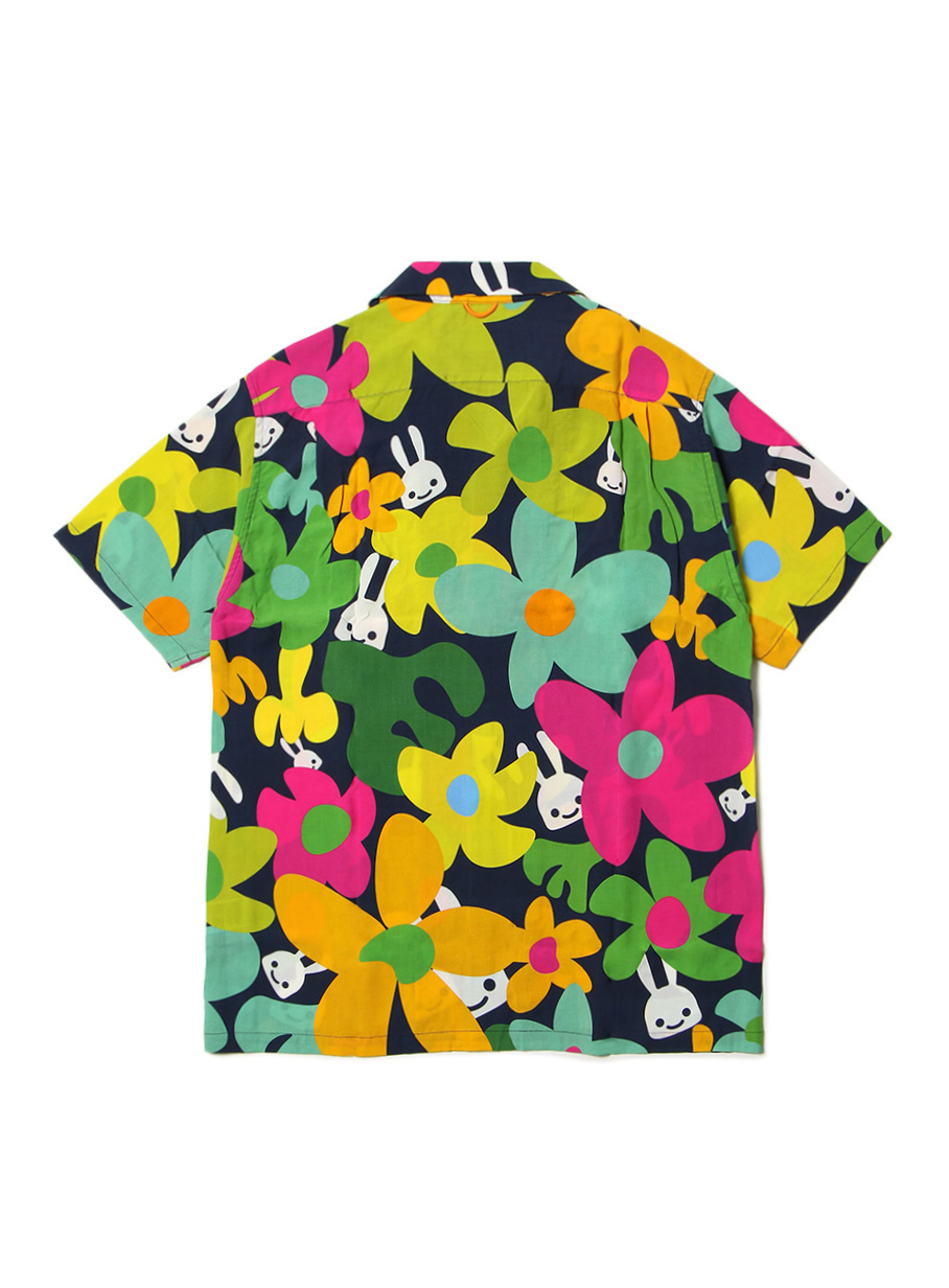 花柄のアロハシャツ｜ウサギがいる｜CUNE ONLINE STORE