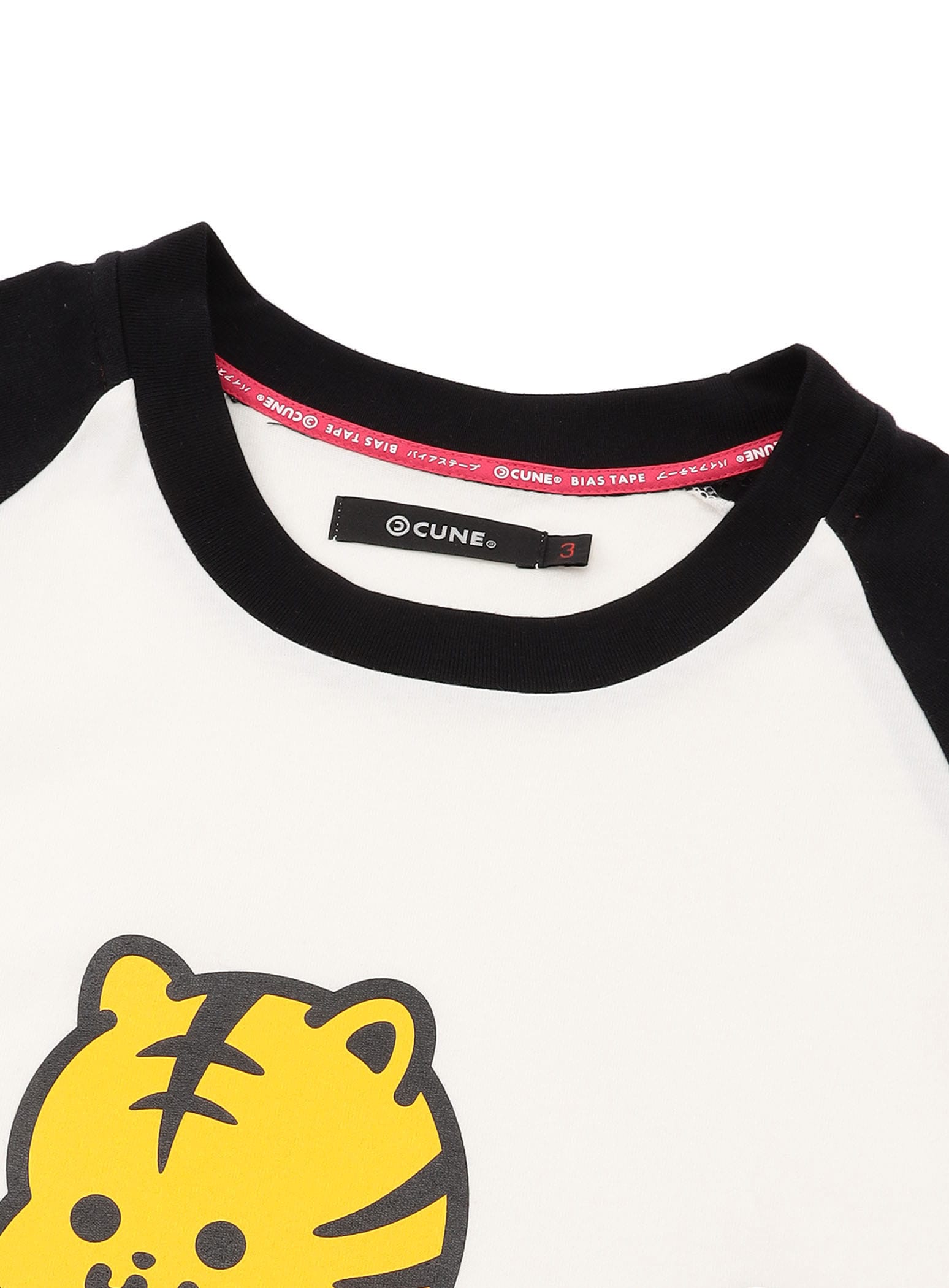 ラグランTシャツ バイクとらちゃん｜ウサギがいない｜CUNE ONLINE STORE