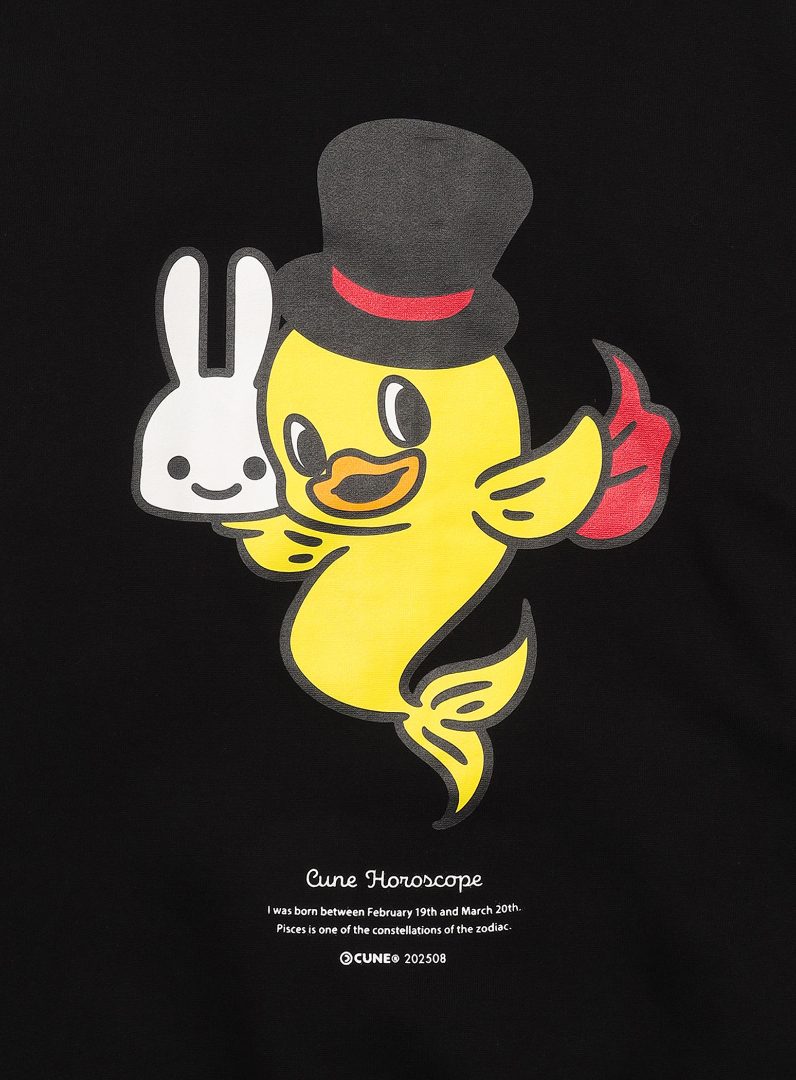 CUNE Horoscope ZIP PARKA 2025 うお座｜ウサギがいる｜CUNE ONLINE STORE