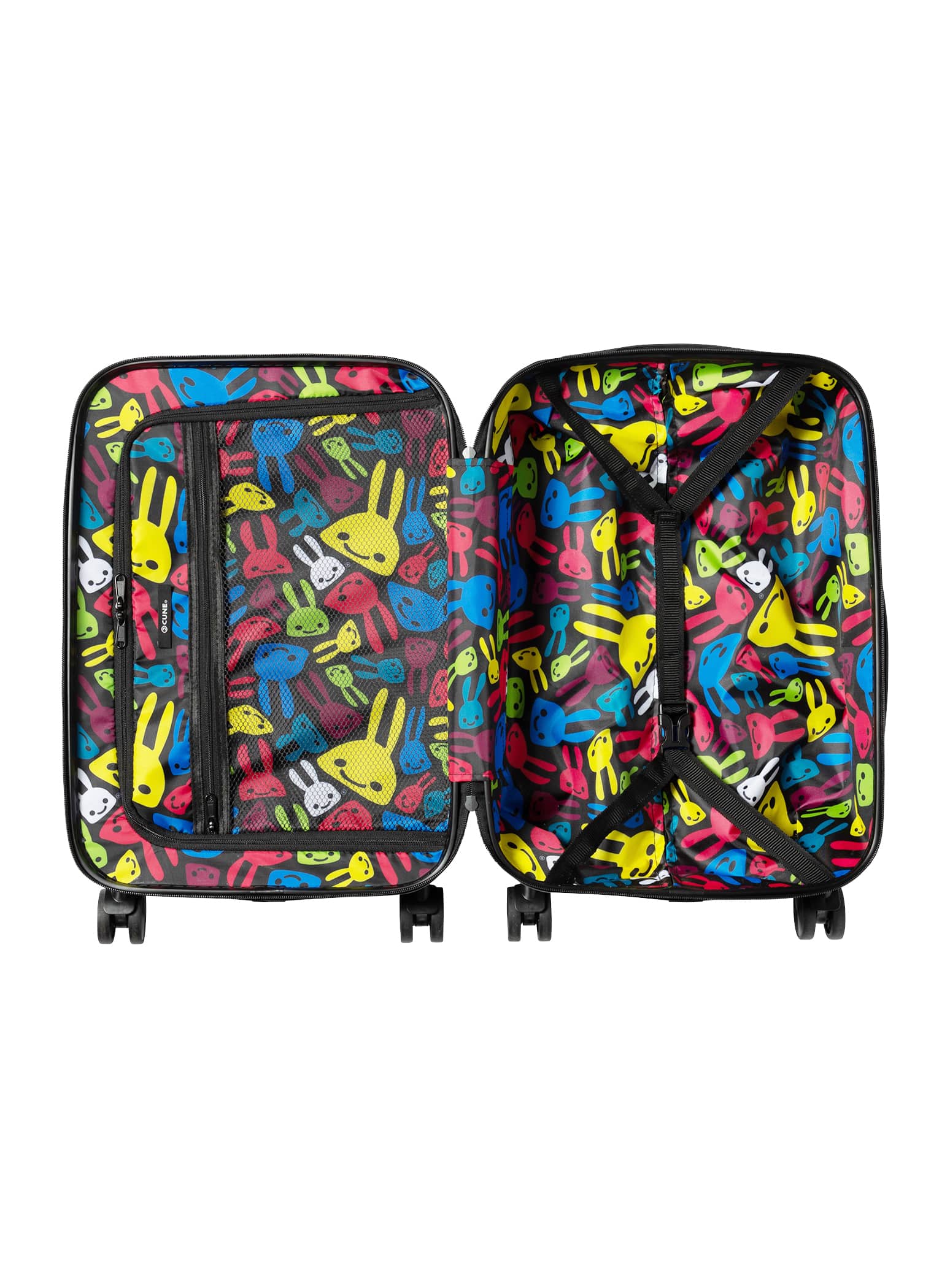 キャリーバッグ ぐにゃぐにゃうさぎ カラフル｜ウサギがいる｜CUNE