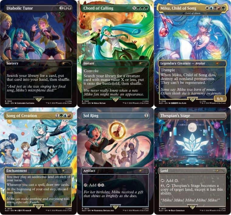 MTG Secret lair 初音ミク 日本語 foil 4種セット 春夏秋冬 Secret