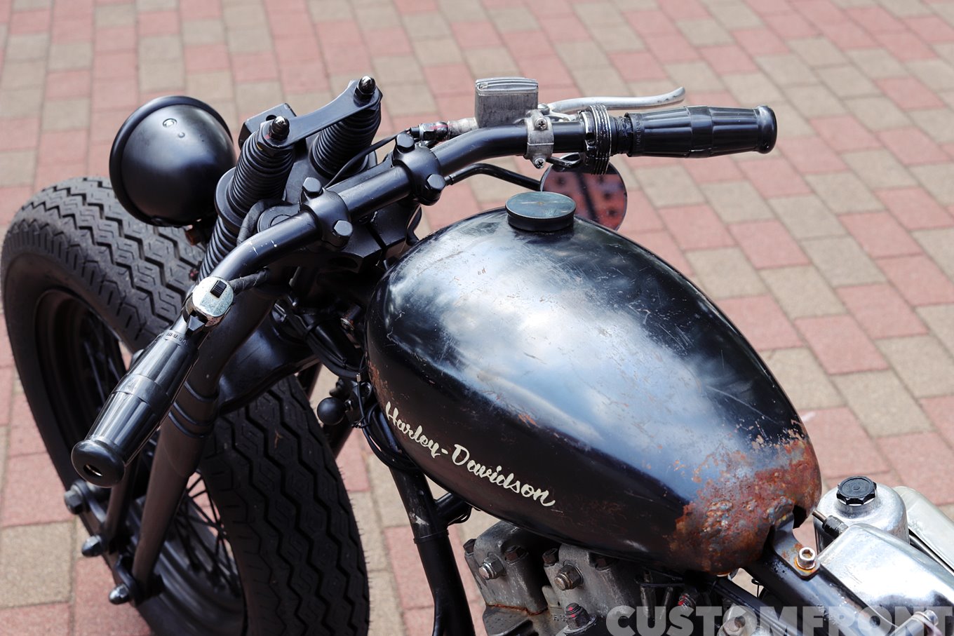 70s当時物ビンテージペイント チョッパータンク パンナックルショベル