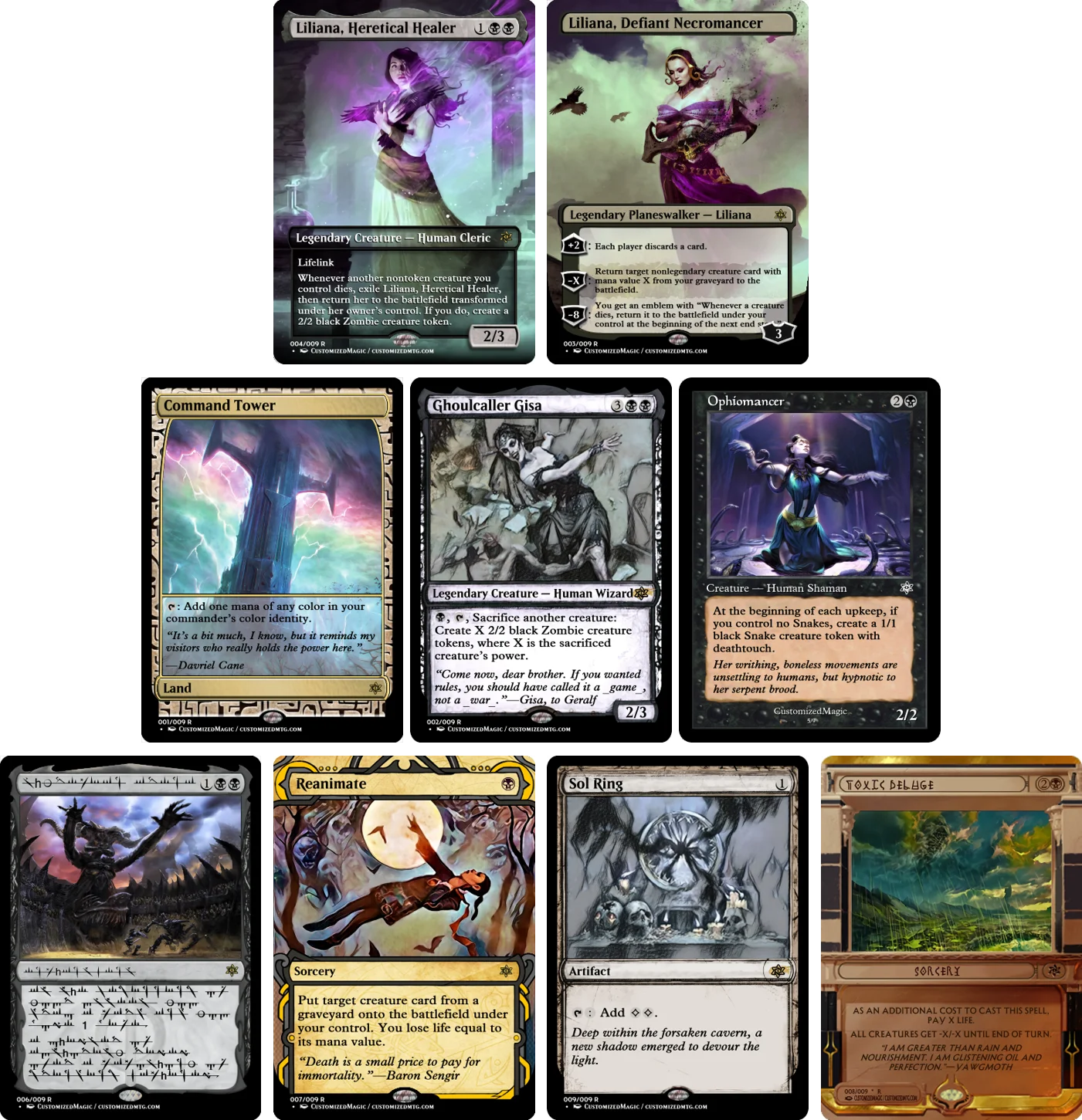 Commander Collection - Black | Magic The Gathering Proxy Cards