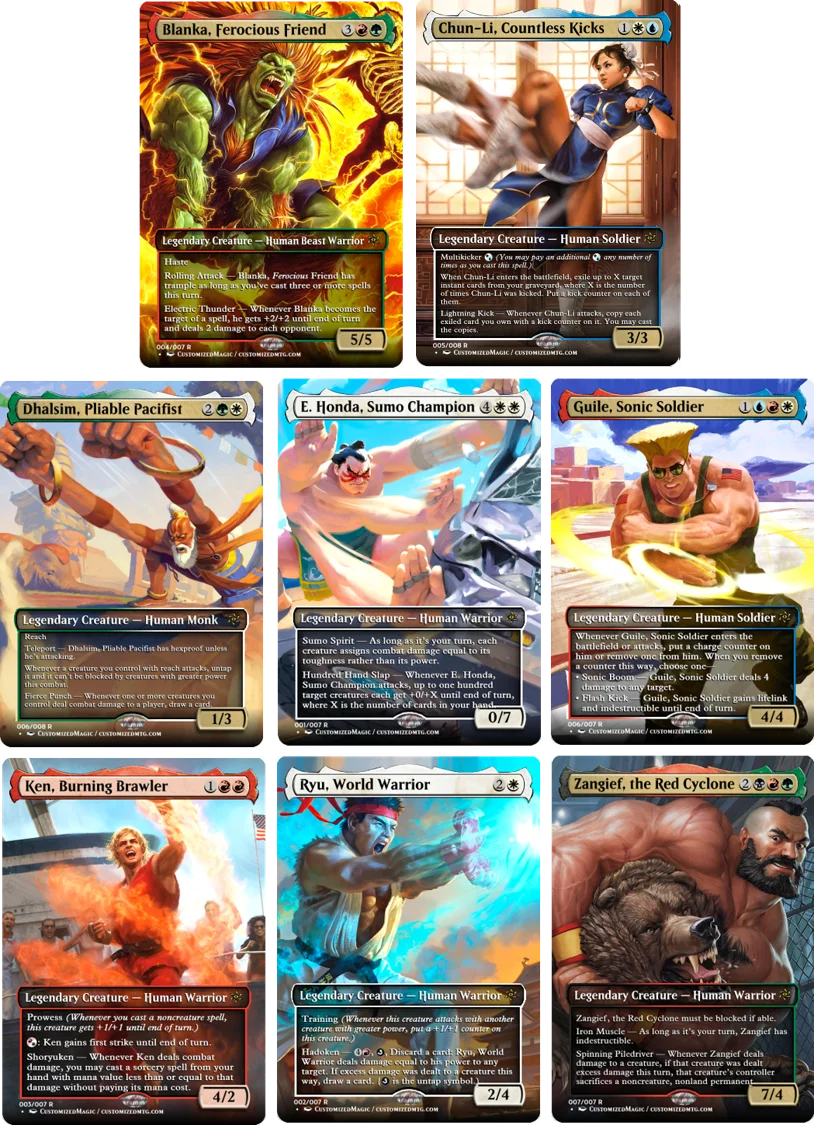 マジック：ザ・ギャザリング Secret Lair Street Fighter Foil Bundle