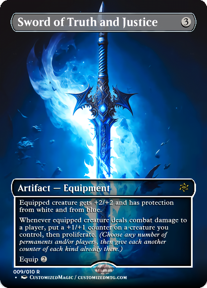 プレイマット】Sword of Truth and Justice MTG プレイマット】Sword