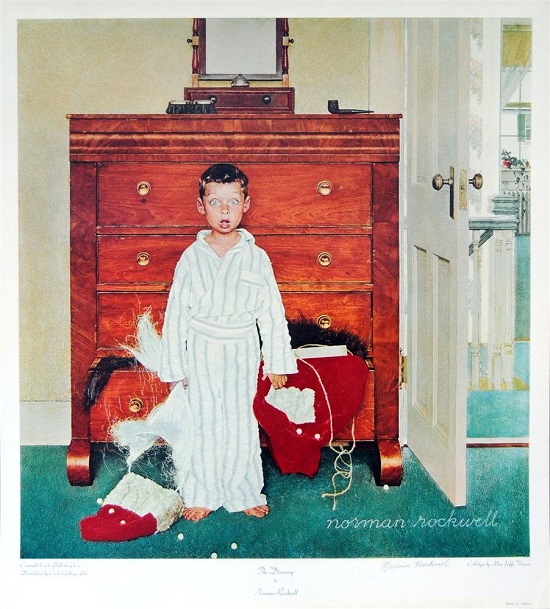 ノーマン・ロックウェル リトグラフ サイン 限定200 《飼鳥園》