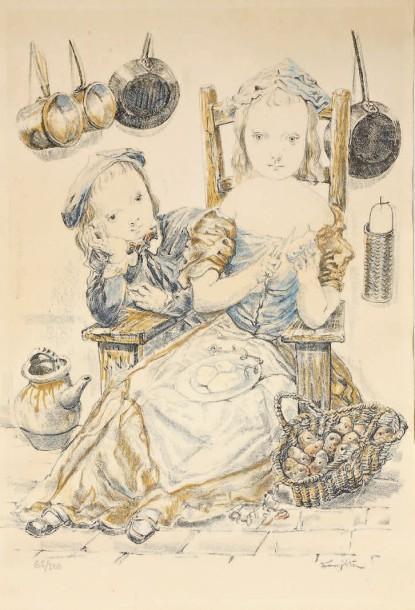 下田ひかり 絵画 「Flower Child」ジークレー画 サイン入り 下田ひかり