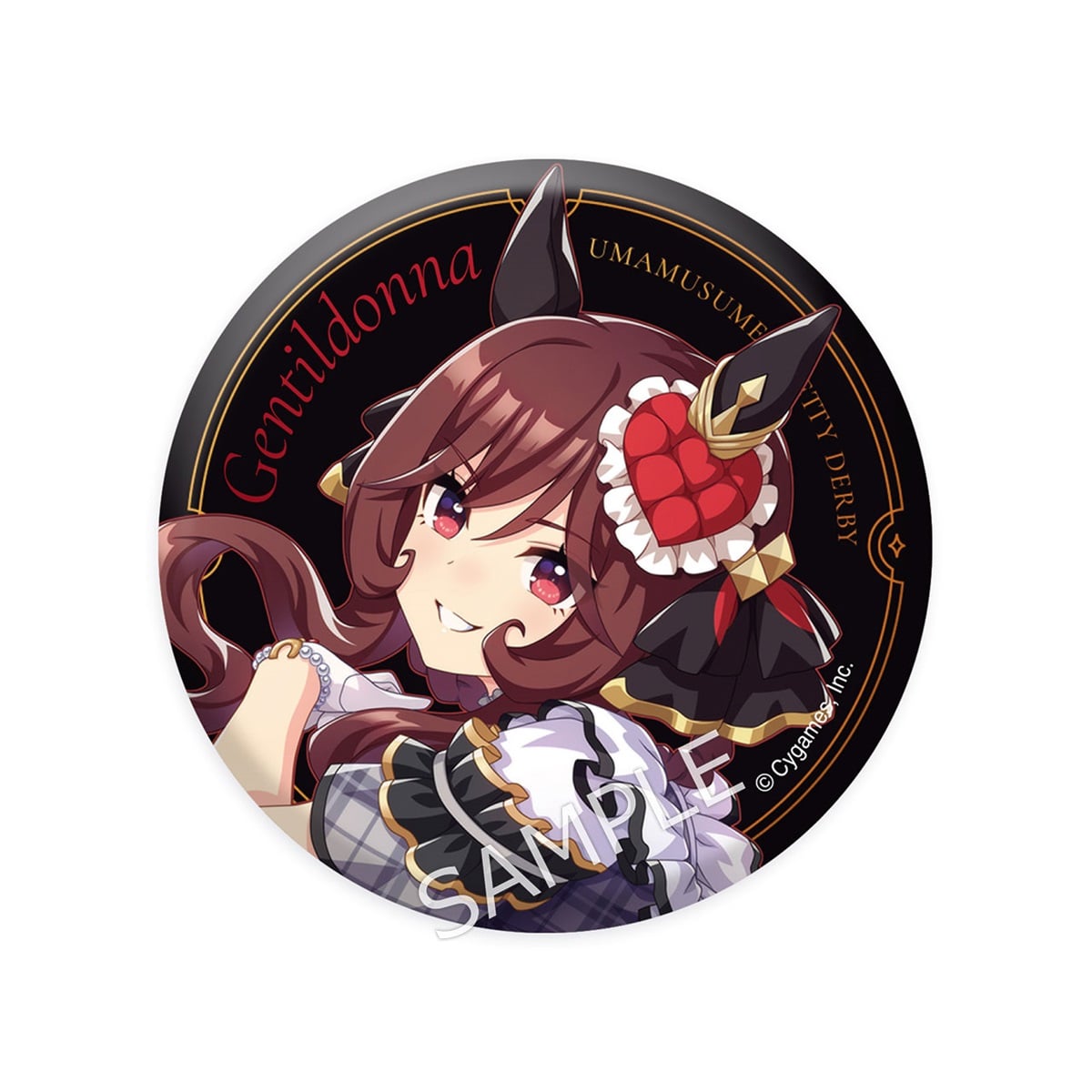 ウマ娘 ジェンティルドンナ 公式カラビナ付き ぬいぐるみ 公式缶バッジ