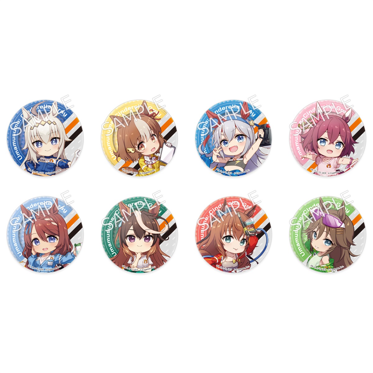 セット】アニメ『ウマ娘 シンデレラグレイ』トレーディング缶バッジ