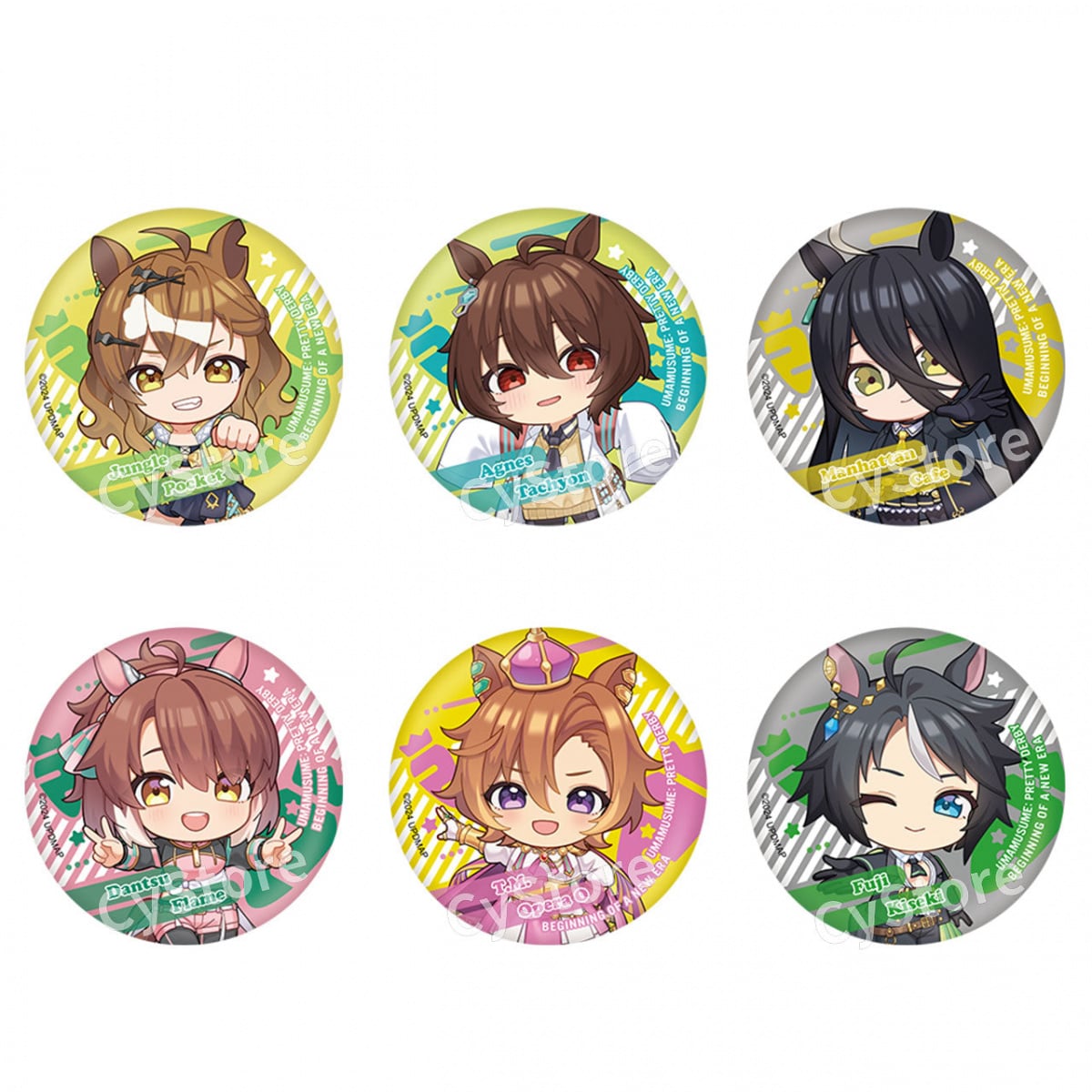 ウマ娘 アグネスタキオン 缶バッジ ウマ娘 アグネスタキオン 公式缶