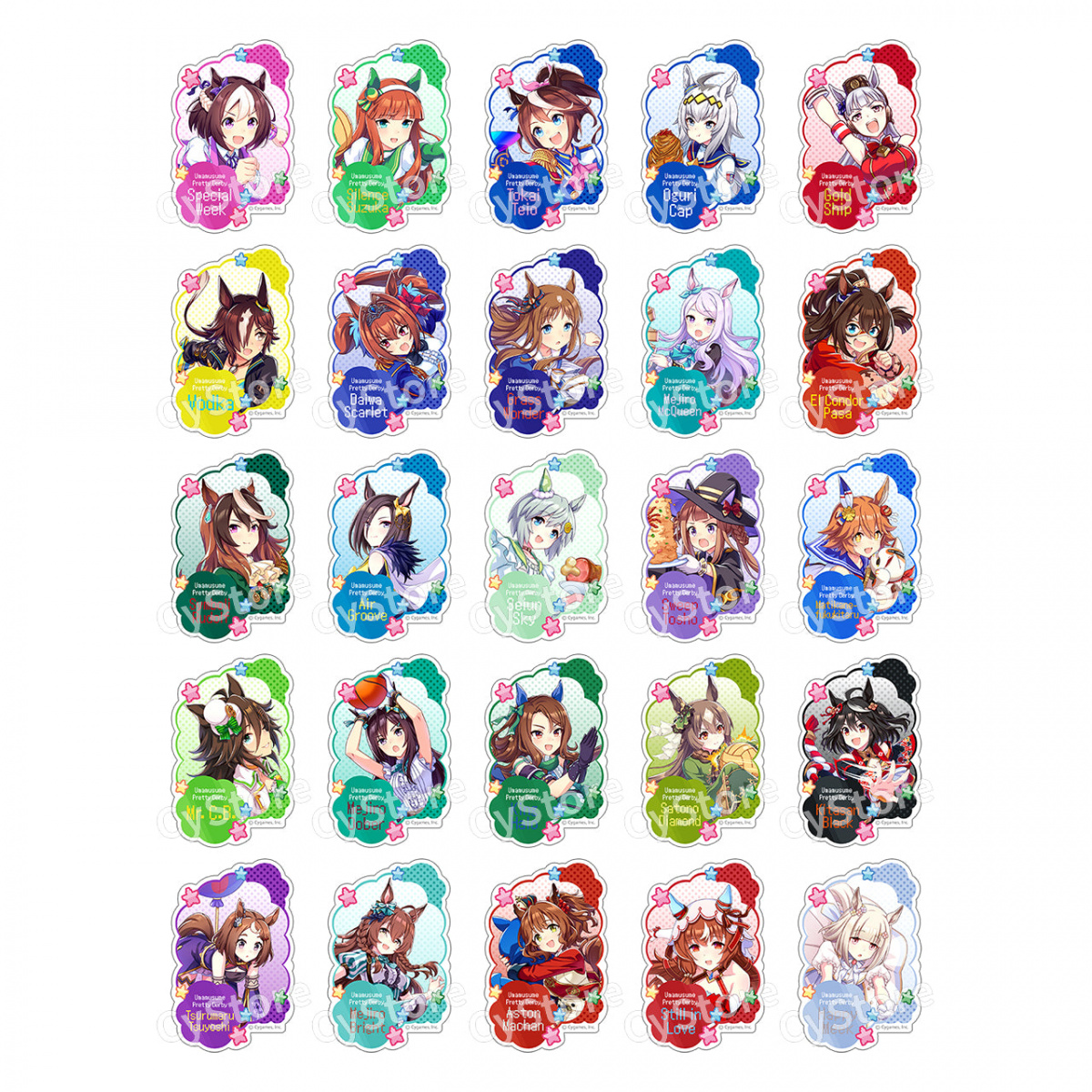 ウマ娘 スティルインラブ 缶バッジ 42点 ハチャウマ ウマ娘