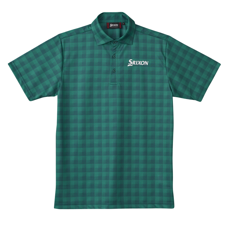 新価格】スリクソン チェックプリント半袖シャツ SMS5154M【M