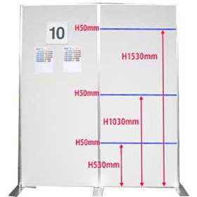 EZフレームパネル（W900×H2100)※画鋲張り仕様｜レンタル・イベント