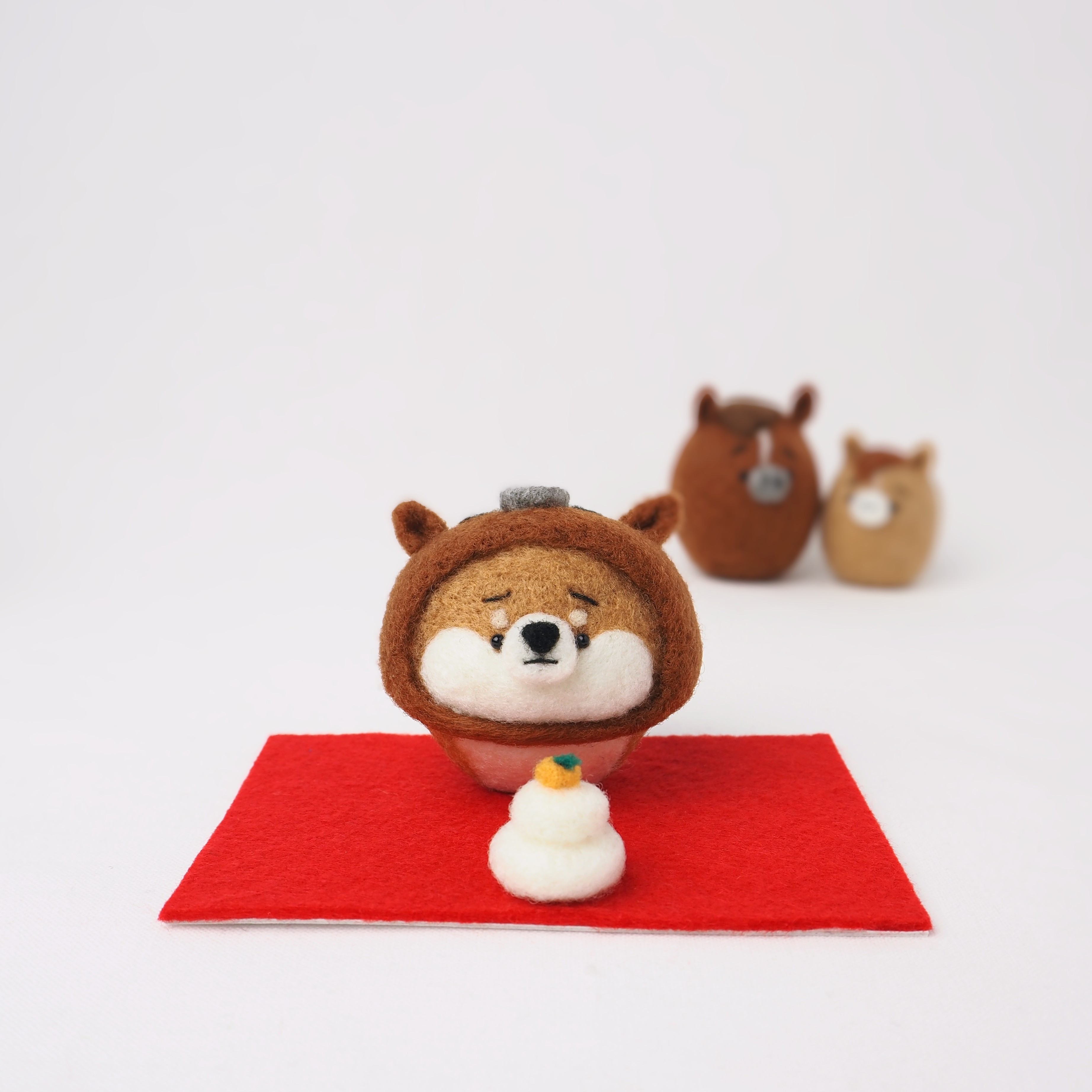 くどちゃん様専用ページ馬赤だるま(福)【羊毛フェルト・アクレーヌ