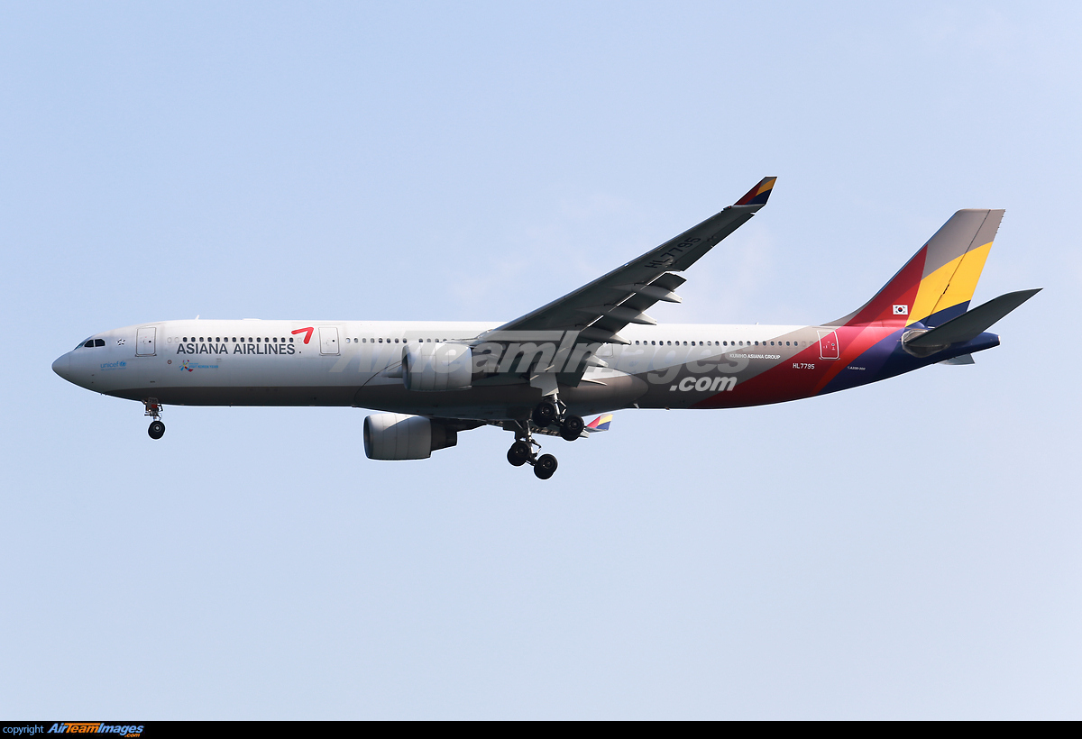 アシアナ航空 A330-323 Airlinertags 3色 アシアナ航空 A330