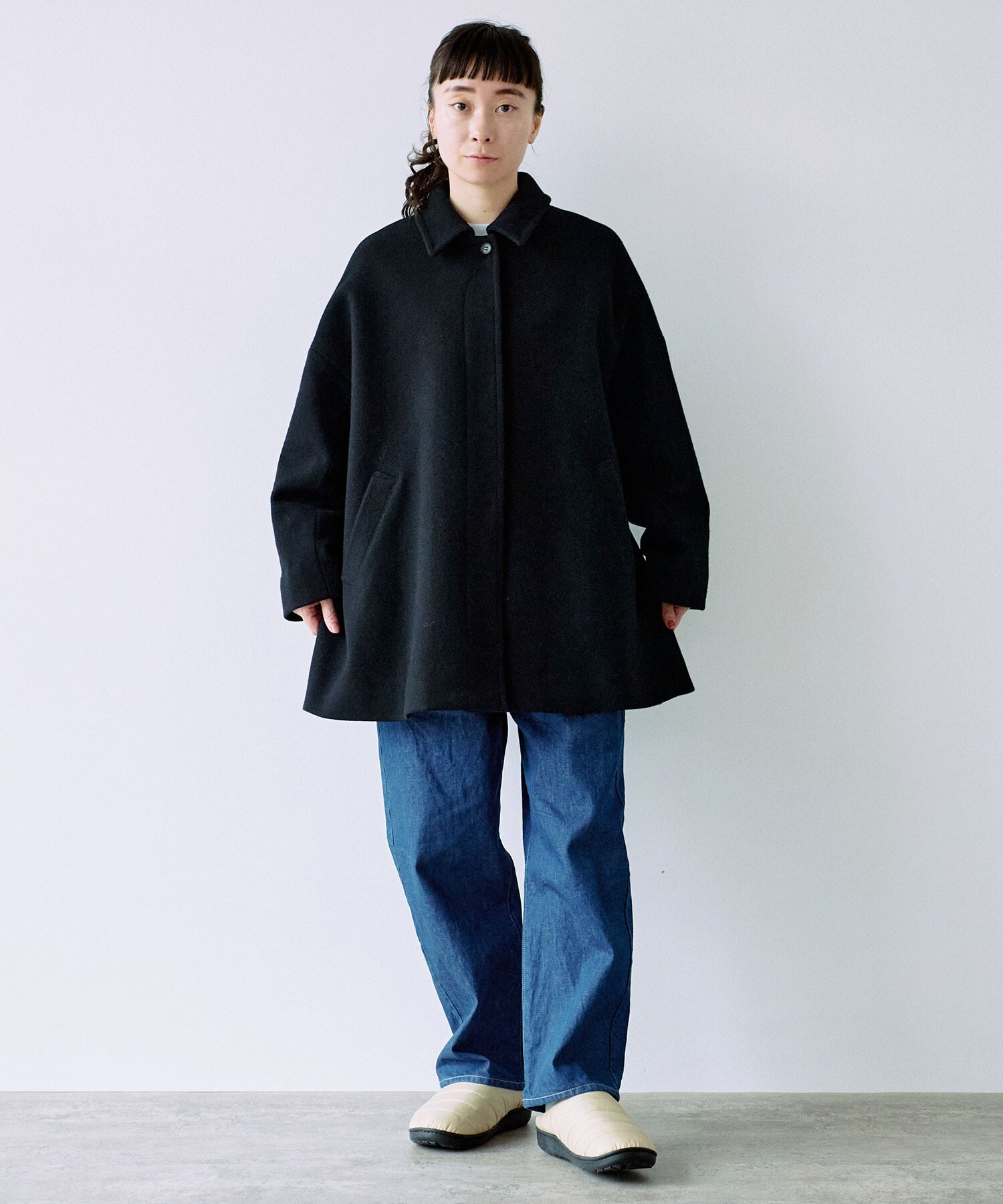 AMBIDEX Store ○ウールスーパー100 ミドルレングス ステンコート(F