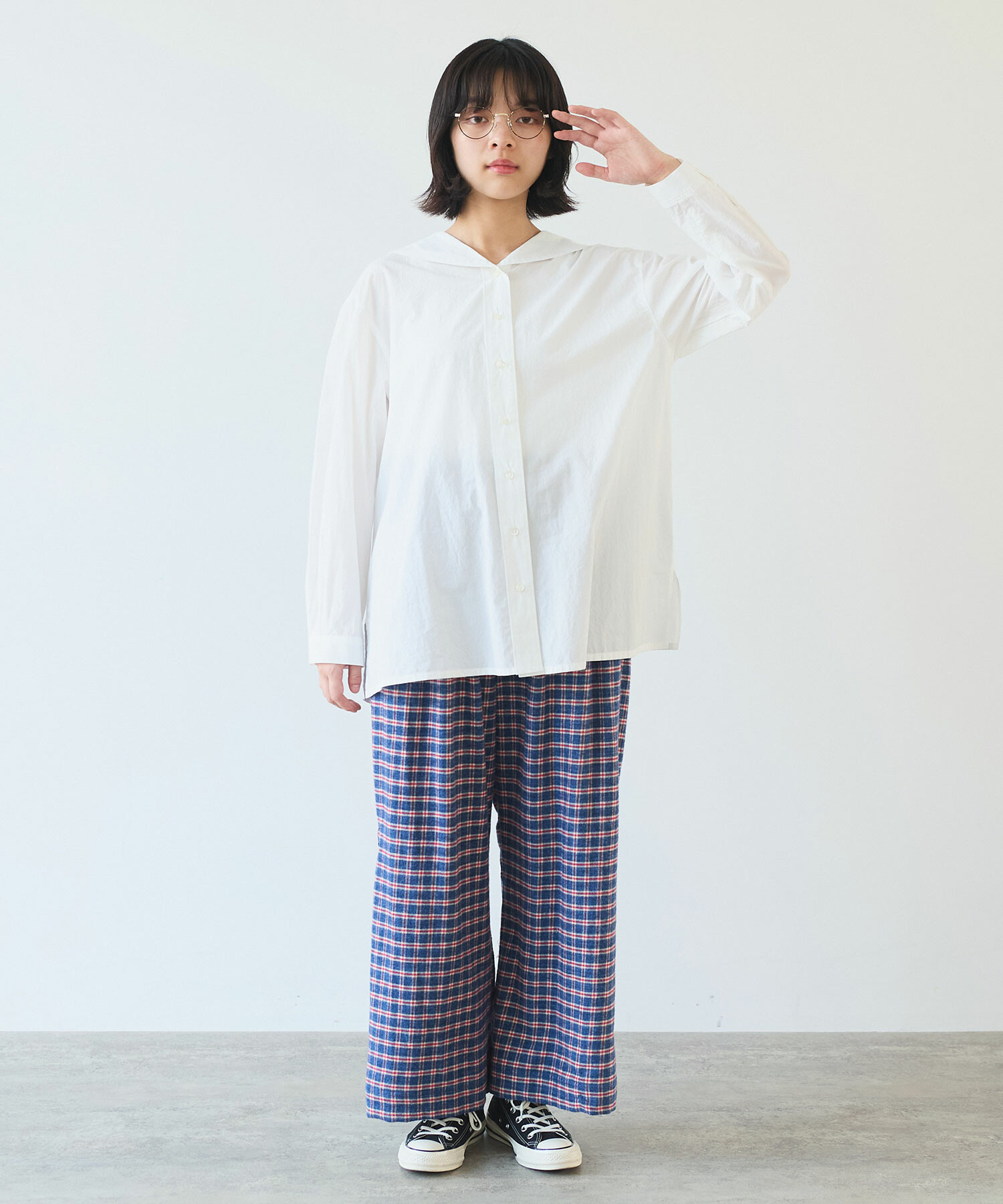 AMBIDEX Store ○ mini チェック パンツ(F クロ): bulle de savon