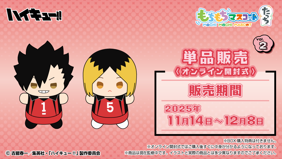 もちもちマスコットたっち ハイキュー vol.2 | もちもちマスコット
