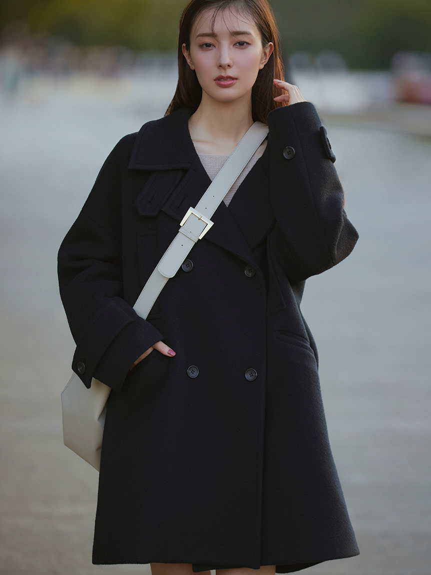 イザベルマラン ロングコート チェスターコート ブラック 【公式通販】