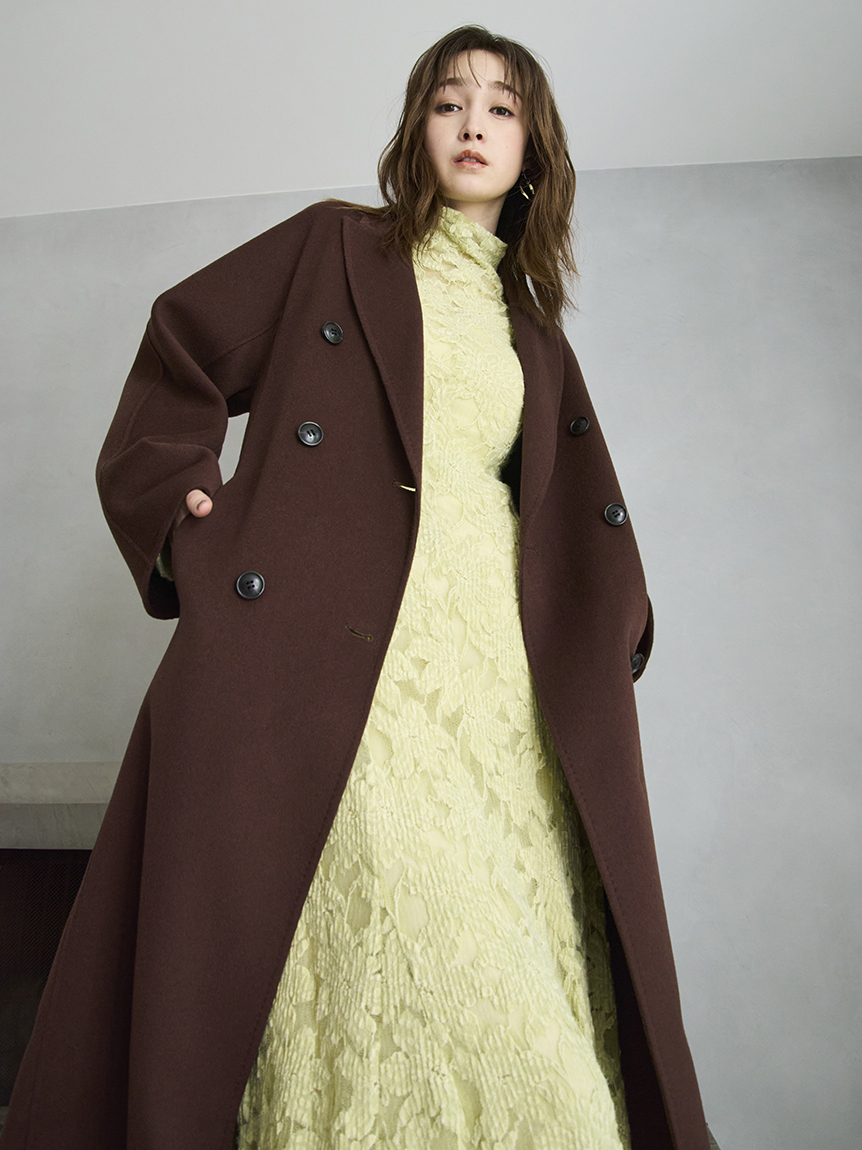 ウールリバーダブルブレストチェスターコート(チェスターコート