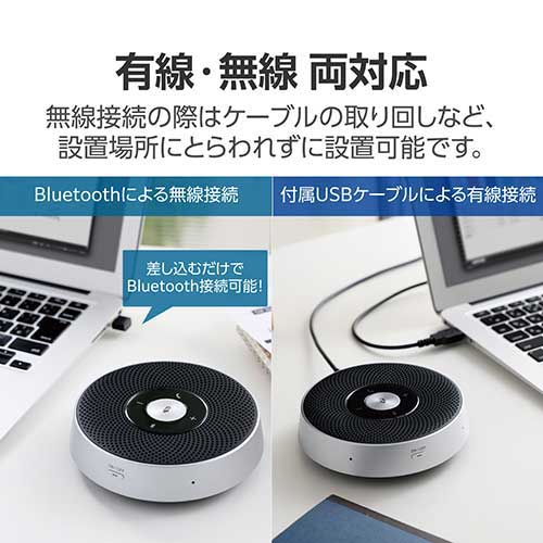 Bluetoothスピーカーフォン LBT-SP03BK | PC接続用品 | 介護用品