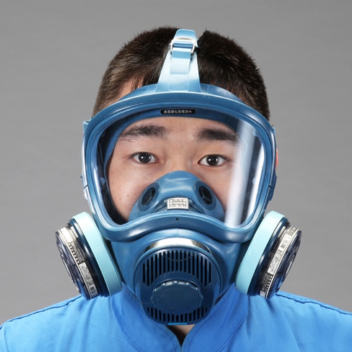 直結型防毒マスク(防塵併用/2缶式) | 安全保護具 | 介護用品・福祉用具