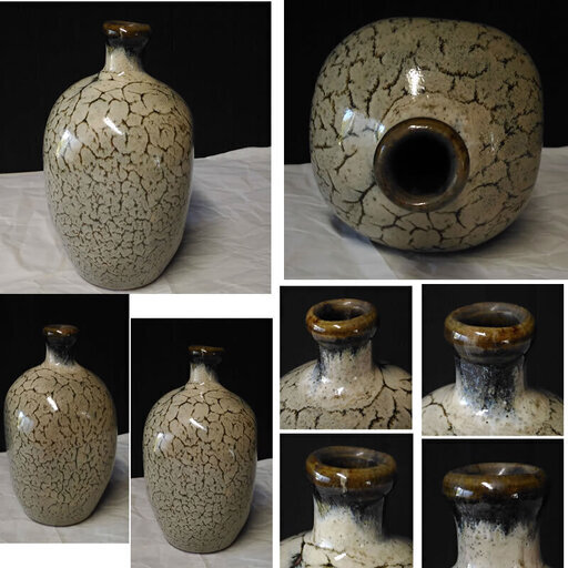 鞆保命酒徳利 岩谷焼 福山の焼物 江戸時代 鞆保命酒徳利 岩谷